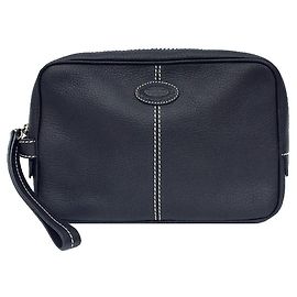 TOD'S Leather Second Bag in Black Black