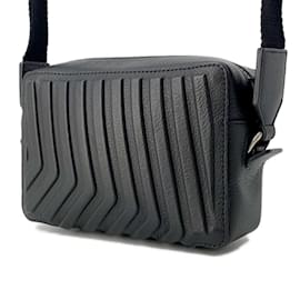 Balenciaga-Balenciaga Black Leather Shoulder Bag-Black