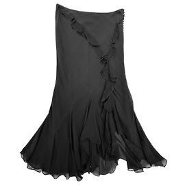 Gonna a taglio obliquo Christian Dior di John Galliano Nero