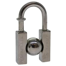 Hermès-HERMES Cadena Charm Metal Silver Auth 86036-Silvery