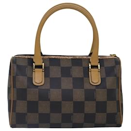 Fendi-Sac Boston en toile Pecan FENDI marron noir or Auth 89110-Marron,Noir,Doré