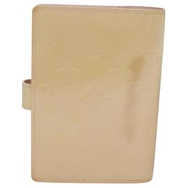 Louis Vuitton-LOUIS VUITTON Vernis Agenda PM Day Planner Cover Pink R21007 LV Auth ki4862-Other