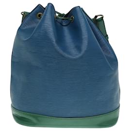 Louis Vuitton-LOUIS VUITTON Epi Noe Shoulder Bag Bicolor Green Blue M44044 LV Auth 87794-Blue,Green