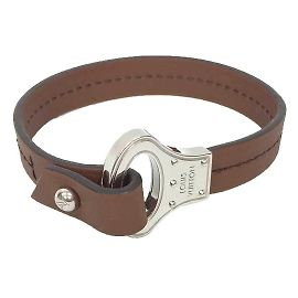 Bracciale in pelle Louis Vuitton Marrone