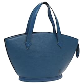 Louis Vuitton-LOUIS VUITTON Epi Saint Jacques Shoulder Bag Blue M52275 LV-Blue