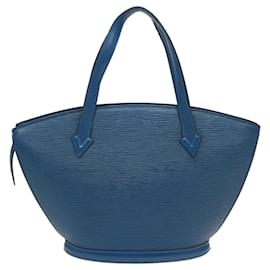Louis Vuitton-LOUIS VUITTON Epi Saint Jacques Shoulder Bag Blue M52275 LV-Blue