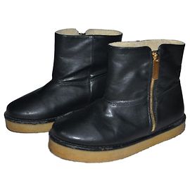 Stella Mc Cartney Stella McCartney Ankle Boots Black Leatherette 36 IT Black
