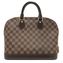 Louis Vuitton-Louis Vuitton Damier Alma Tote Handbag-Brown