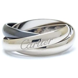 Cartier Trinity Ring in White Gold and Black Ceramic Other