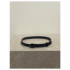 Cinturón DIOR T.cm 70 de cuero Negro