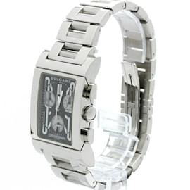 Bulgari-Bvlgari Rettangolo Quartz Stainless Steel Men's Sport Watch RTC49S-Other