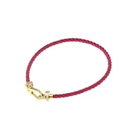 Fred-Fred Force 10 MM Pink Gold Charm Bracelet-Golden