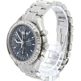 Omega-Omega Speedmaster Triple Date Steel Automatic Watch-Other