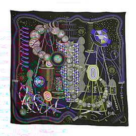 Hermès-Hermès 2012 Square 140 Laboratory of Time Cashmere Shawl Hermes-Multiple colors