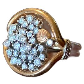 Damiani Goldring mit Diamanten Golden
