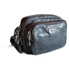 Prada all-leather multi-pocket bag Grey