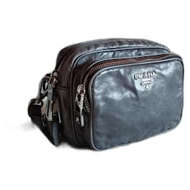 Prada-Prada all-leather multi-pocket bag-Grey