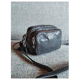 Prada-Prada all-leather multi-pocket bag-Grey