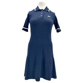 LACOSTE Kleider T.FR 38 Viskose Marineblau
