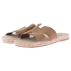 Hermès HERMES  Espadrilles T.EU 44 Leather Brown
