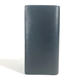 Louis Vuitton-Louis Vuitton Epi Portefeuille Brazza Long Wallet-Black