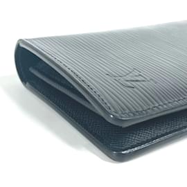 Louis Vuitton-Louis Vuitton Epi Portefeuille Brazza Long Wallet-Black