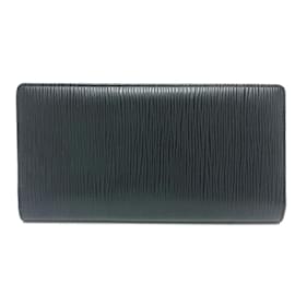 Louis Vuitton-Louis Vuitton Epi Portefeuille Brazza Bi-fold Wallet-Black
