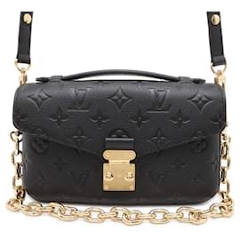 Louis Vuitton-Louis Vuitton Monogram Empreinte Pochette Metis EW Handbag-Black