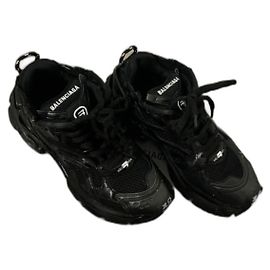 Baskets Balenciaga en cuir noir Noir
