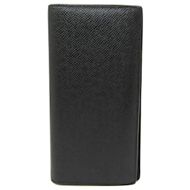 Louis Vuitton-Louis Vuitton Taiga Brazza Wallet-Black