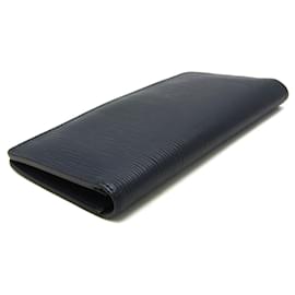 Louis Vuitton-Louis Vuitton Epi Brazza Wallet M60616-Navy blue
