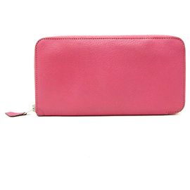 Hermès Cartera Hermes Azap Long de cabra Rosa