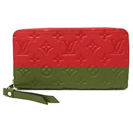 Louis Vuitton-Louis Vuitton Monogram Empreinte Zippy Wallet-Red