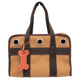 Hermès Bolsa para perro Hermes H800639EK01 Castaño Marrón oscuro