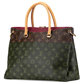 Louis Vuitton-Louis Vuitton Brown Monogram Pallas MM-Brown