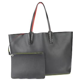 Christian Louboutin-Christian Louboutin CABATA Tote Bag-Black,Red