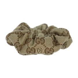 Scrunchie in tela Gucci Marrone Beige