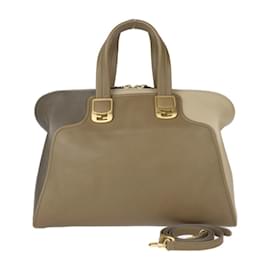 Fendi-Fendi Chameleon Handbag-Brown,Beige
