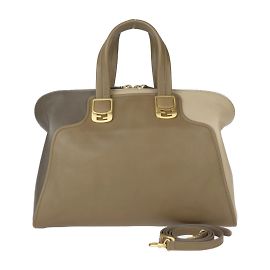 Sac à main Fendi Chameleon Marron Beige