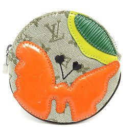 RUNDE GELDBÖRSE LOUIS VUITTON PAPILLON IDYLLE MONOGRAMM GELDBÖRSE Grün