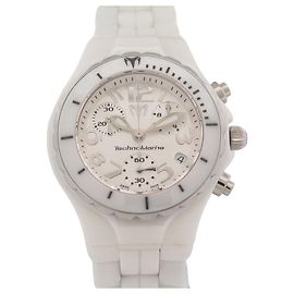 TECHNOMARINE WHITE CERAMIC WATCH TC07060662 39MM QUARTZ CERAMIC WATCH White