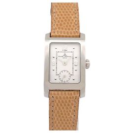 BAUME & MERCIER HAMPTON MV045139 33 MM QUARZ STAHLUHR Silber