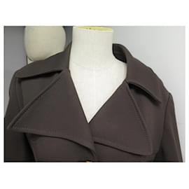 Fendi-NEW FENDI TRENCH COAT 533444 42 L BROWN BELT-Brown