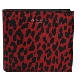 Yves Saint Laurent Paris East West Wallet Black Red