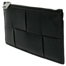 Bottega Veneta-Bottega Veneta Navy Intrecciato Coin Purse-Navy blue