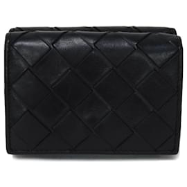 Bottega Veneta-Bottega Veneta Tiny Wallet Nero Cobalt-Black