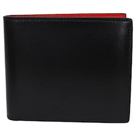 Balenciaga-Balenciaga Essential Square Fold Wallet-Black,Red