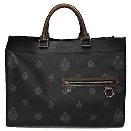 Sac tote Ulis Small Signature de Berluti Marron Noir