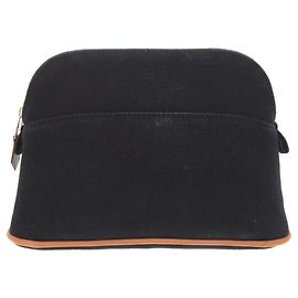 Hermès Hermes Bolide Pouch 20 Canvas Black Bag Black