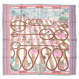 Lenço de seda Hermès Carre 90 Double Face Passades e Serpentinas Outro